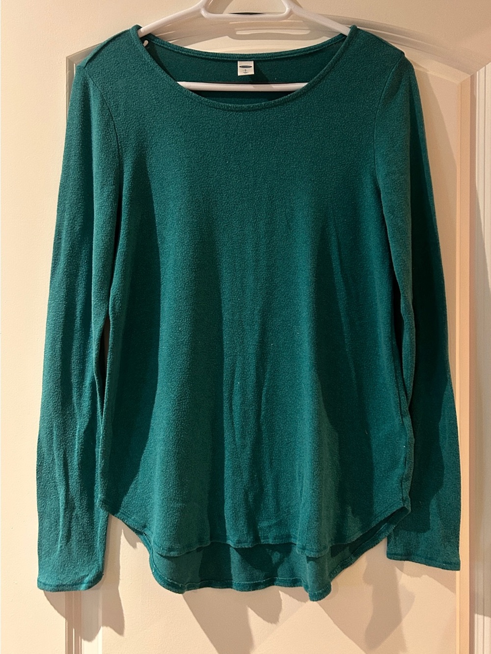 Old Navy Textured Teal Long Sleeve Top